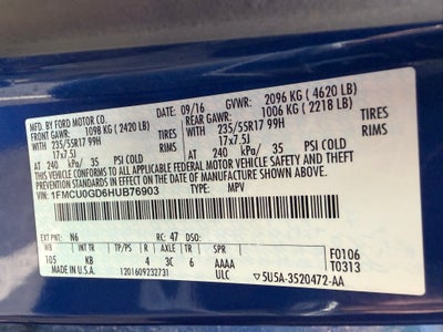 2017 Ford Escape SE