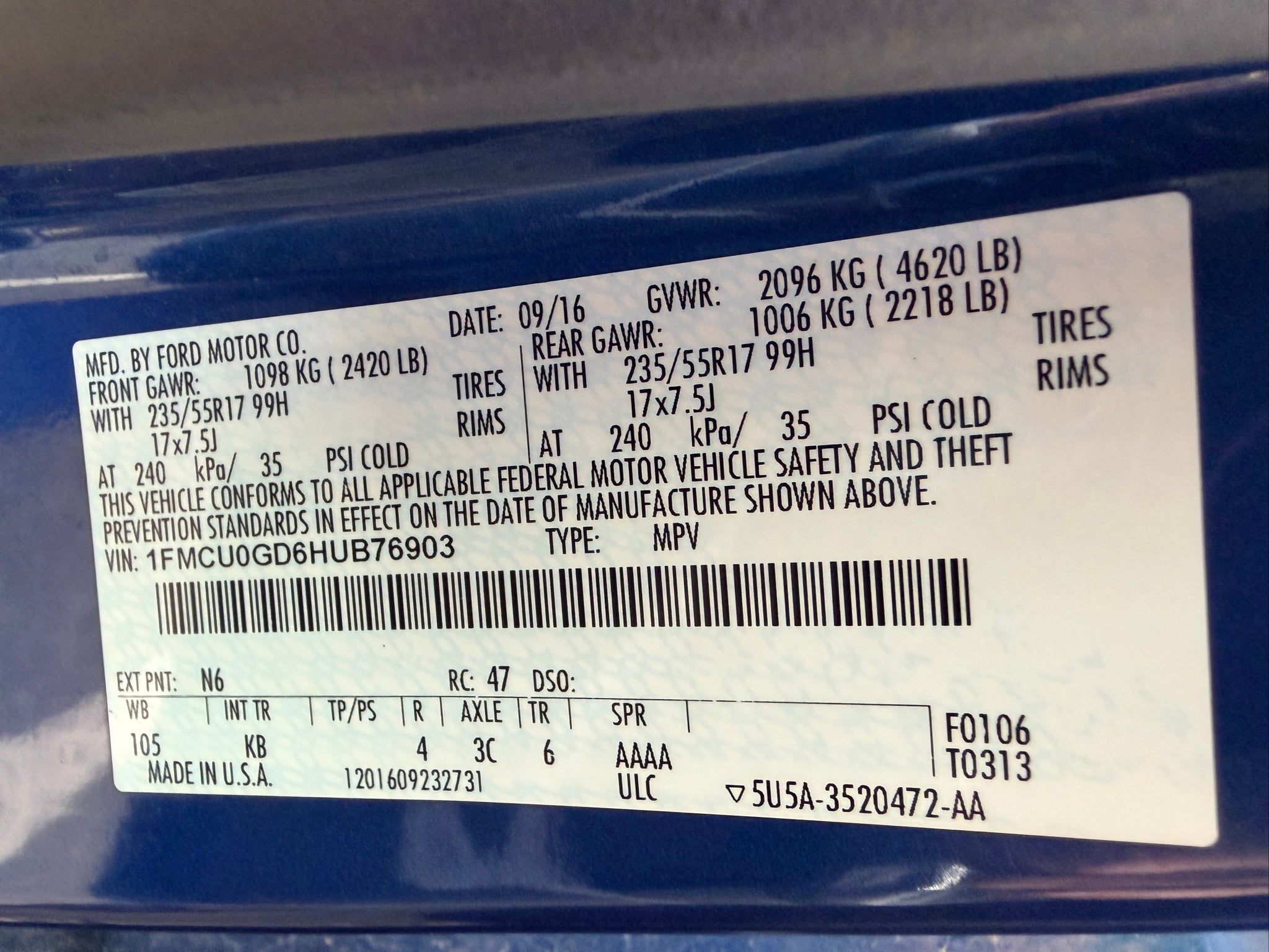2017 Ford Escape SE