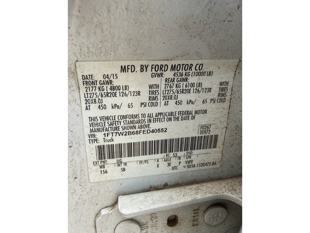 2015 Ford Super Duty F-250 Pickup Lariat