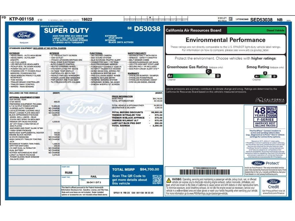 2025 Ford Super Duty F-250 Pickup LARIAT