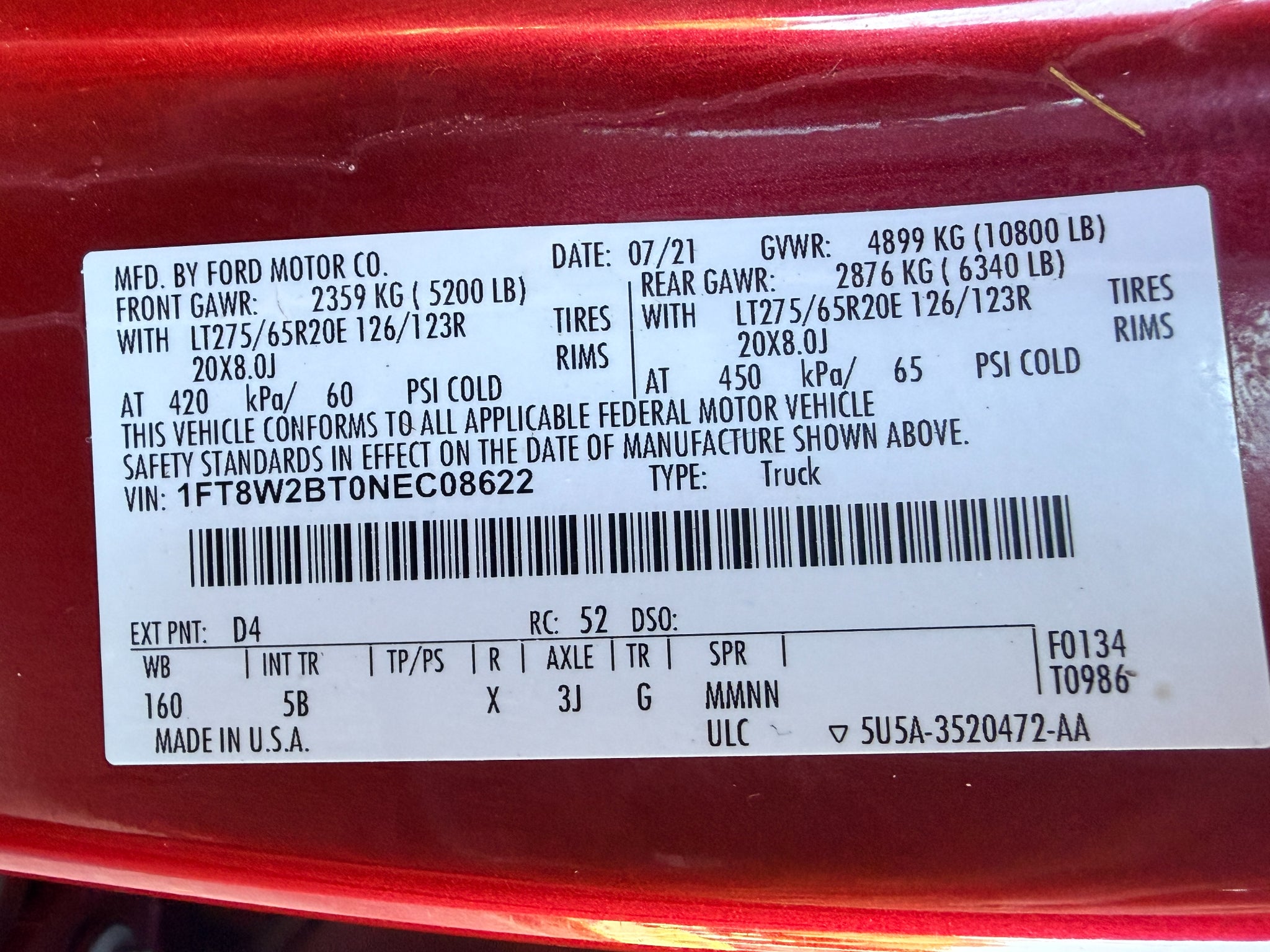 2022 Ford Super Duty F-250 Pickup LARIAT