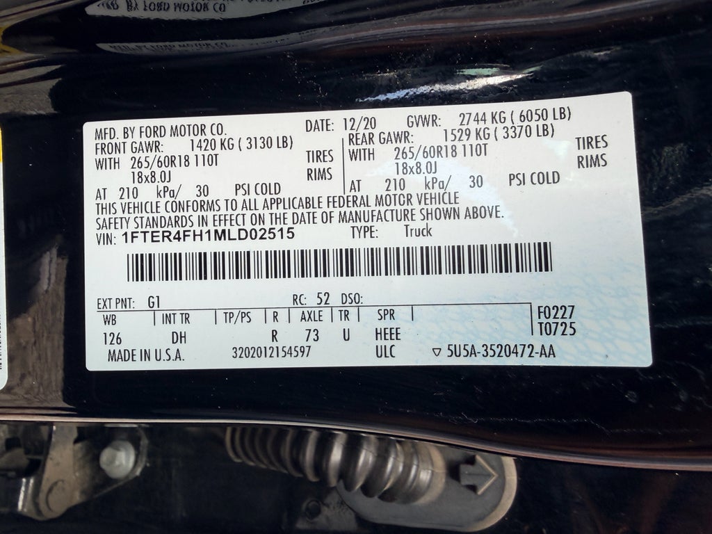 2021 Ford Ranger LARIAT