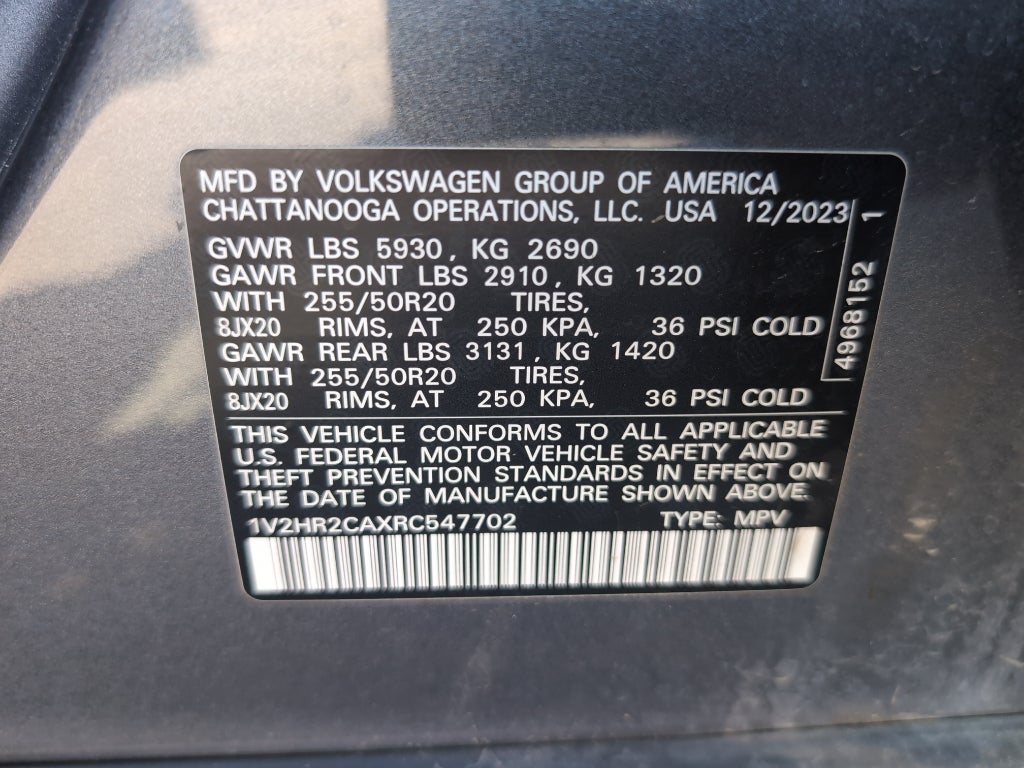 2024 Volkswagen Atlas 2.0T SE w/Technology