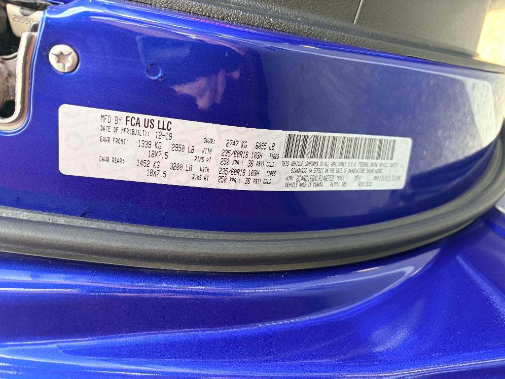 2020 Chrysler Pacifica Touring L Plus 35th Anniversary