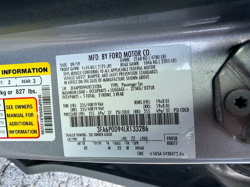 2020 Ford Fusion Titanium