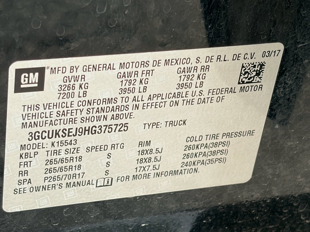 2017 Chevrolet Silverado 1500 LTZ