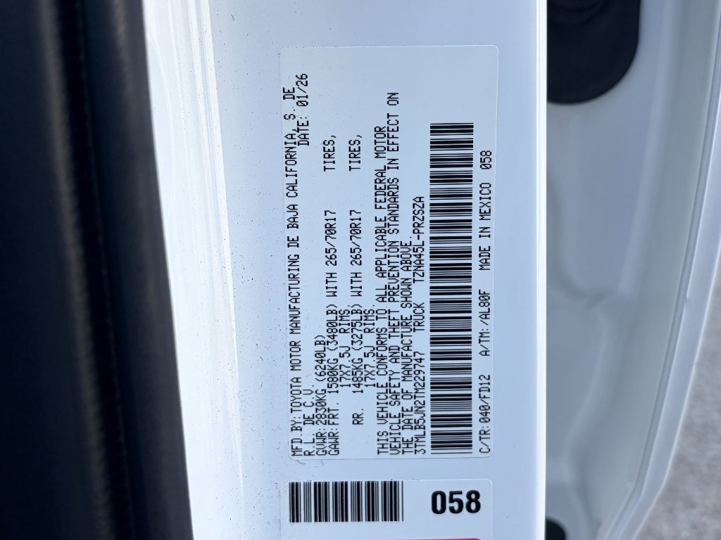 2026 Toyota Tacoma SR5