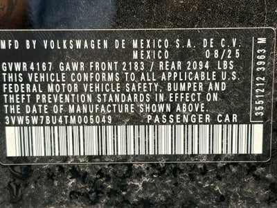 2026 Volkswagen Jetta S