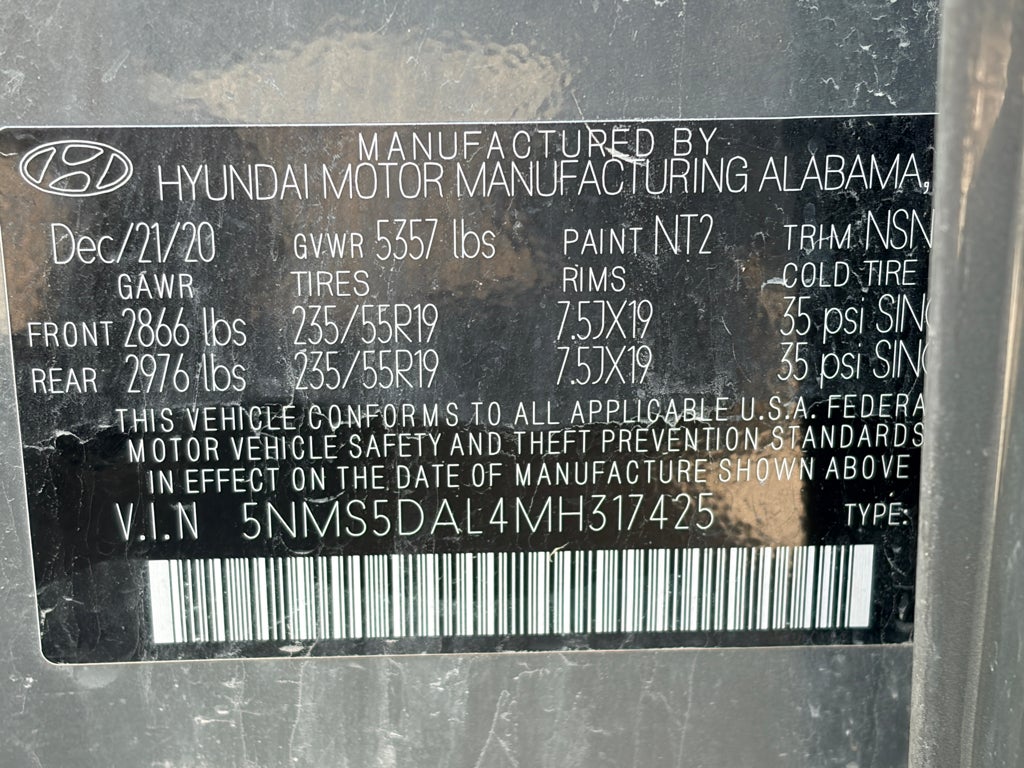 2021 Hyundai Santa Fe Calligraphy