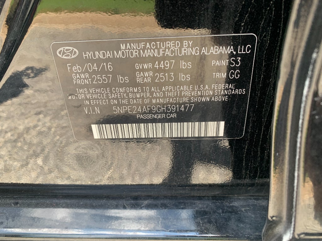 2016 Hyundai Sonata 2.4L SE