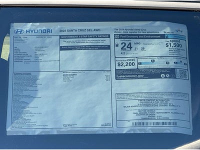 2025 Hyundai Santa Cruz SEL