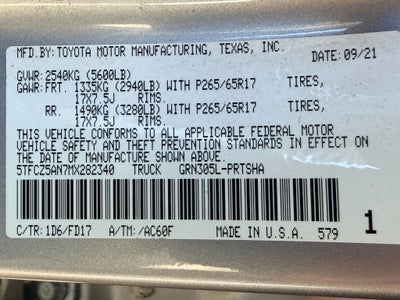 2021 Toyota Tacoma TRD Sport