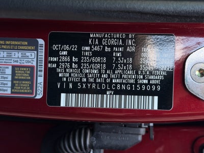2022 Kia Sorento X-Line S