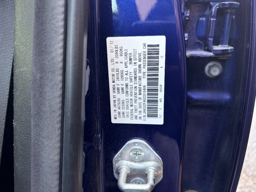 2012 Acura TSX 2.4 (A5)