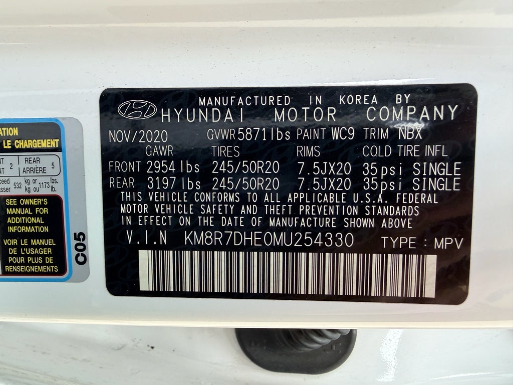 2021 Hyundai Palisade Calligraphy