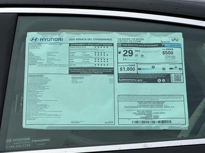 2025 Hyundai Sonata SEL Convenience