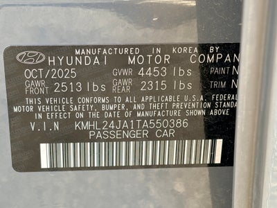 2026 Hyundai Sonata SE